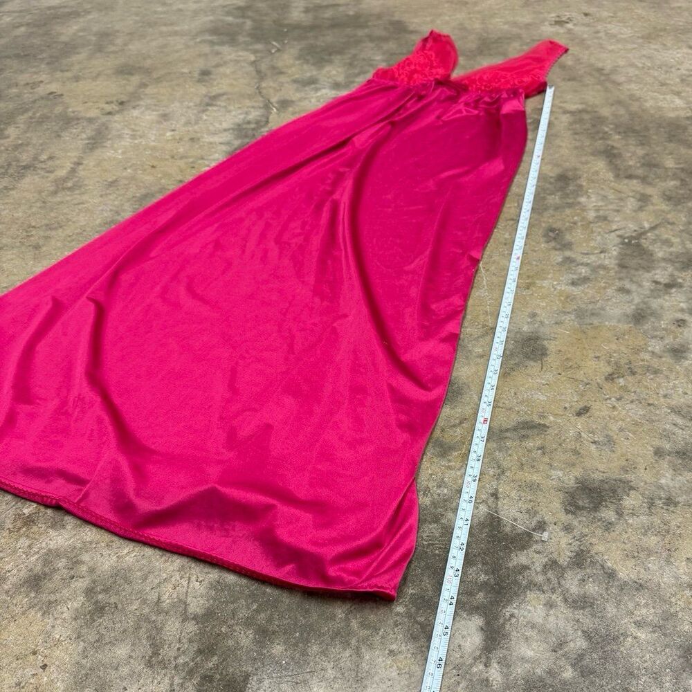Vintage fuschia pink coquette maxi dress - Picture 7 of 7